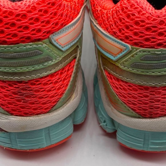 Asics Gel-Flux Womens 8.5 Sneakers Shoes Running Mint Green Coral - Picture 7 of 8